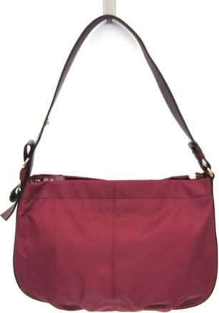 Ferragamo Tweedehands leren schoudertassen - Dames - Vintage Schoudertas - Rood - ONE Size - Leer - Vintage