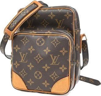 Louis Vuitton Amazone Bag Monogram Canvas Brown Canvas Shoulder Bag Bag (Pre-Owned)