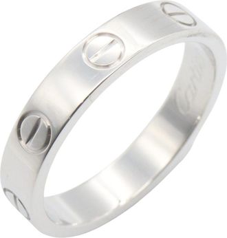 Cartier Silver White Gold (18K) Band Ring (Pre-Owned)