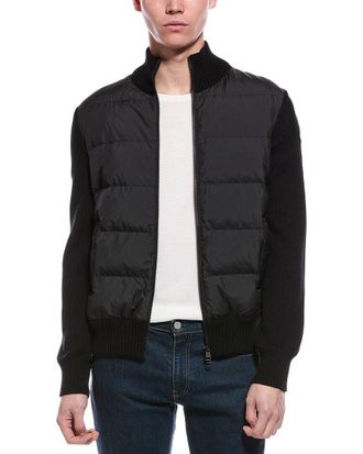 Moncler Puffer Front Wool Down Jacket