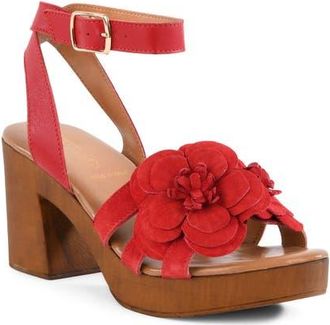 Seychelles Chasing Sunsets Ankle Strap Platform Sandal in Red at Nordstrom, Size 9.5