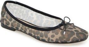 Esprit Nirvana Mesh Ballet Flat in Leopard Mesh at Nordstrom Rack, Size 6.5