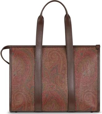 Etro Clutch Handle Bauletto Marrone - Dames - Shoppers - Bruin - ONE Size - Leer - Tassen