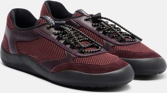 Prada Speedrock leather-trimmed sneakers