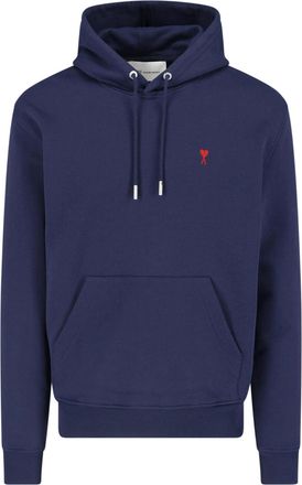 Ami Blue Ami de Coeur Cotton Hoodie