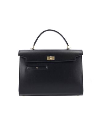 Anya Hindmarch Black Mortimer Calf Leather Handbag