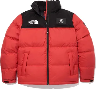 The North Face Down Jacket Red Black OJ1DM51J