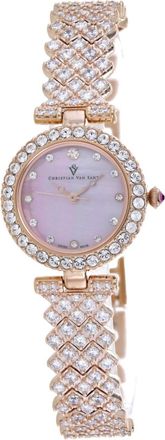 Christian Van Sant Womens Romana Pink Dial Watch