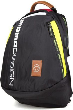Momo Design Mens Backpack Black-Cuoio Genuine Leather