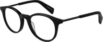 Yohji Yamamoto Zwarte volledige rand ronde optische monturen - Heren - Brillen - Zwart - ONE Size - Accessoires