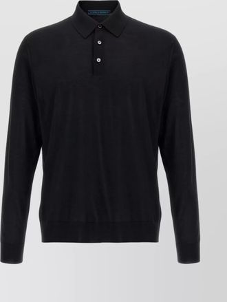 Kiton ciro long sleeve polo shirt