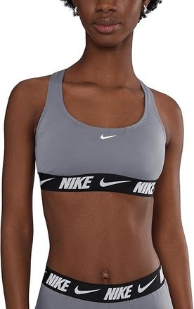 Nike Logo Tape Racerback Bikini Top Womens Clothing Cool Grey : LG, Polyester/Spandex
