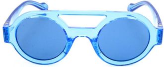 adidas Unisex Blue Round Sunglasses AOG001-CK4150