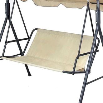 OEM Funda De Repuesto Para Columpio De Jard&iacute;n, 138 X 50 X 50 Cm, Color Beige, Tejido Grueso Impermeable 900d, Protege Los Columpios De Jard&iacute;n Y Balc&oacute;n