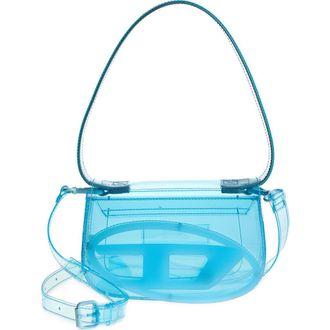 Diesel 1DR Logo Clear Shoulder Bag in Blue at Nordstrom