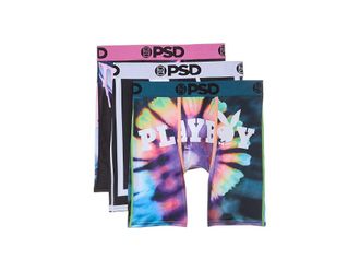 PSD Playboy Kit 3-Pack Mens Underwear : SM, Elastane/Microfiber/Polyester
