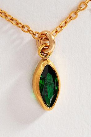 Set & Stones Marquise Birthstone Charm Necklace