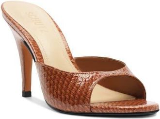 Schutz Clea Slide Sandal in Miele at Nordstrom, Size 9.5