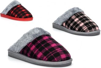 Generic Ladies Faux Fur Slippers Size 3 Ladies Faux Fur Slipper Size 4 Womens Slip On Slipper Womens Slip On Slippers Sizes 3-8 Pink/Red/Purple 8 UK