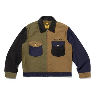 Human Made Zip Up Work Jacket Navy HM26JK006