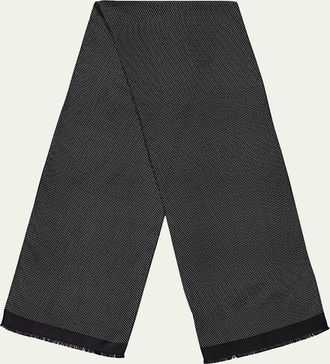 Tom Ford Micro Polka Dot Silk Scarf