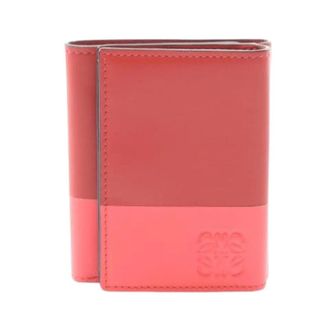 Loewe Pre-owned Wallets, female, Red, Size: ONE SIZE Pre-owned Trifold Wallet Long Wallet