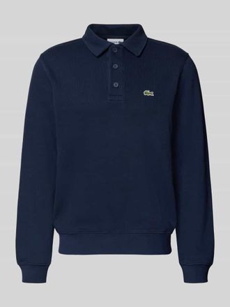 Lacoste Regular Fit Sweatshirt aus reiner Baumwolle in Marine, Gr&ouml;&szlig;e XXXL