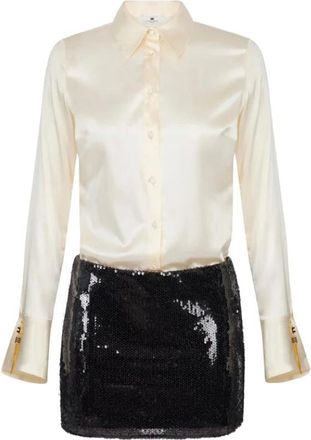 Elisabetta Franchi Dames, Jurken, Veelkleurig, Maat: M Satijn