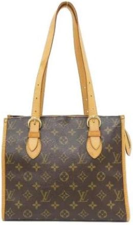 Louis Vuitton Tweedehands Canvas Louis Vuitton tassen - Dames - Vintage Schoudertas - Bruin - ONE Size - Vintage