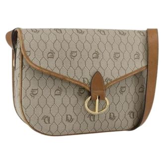 Dior Pre-owned Cross Body Bags, female, Beige, Size: ONE SIZE Pre-owned Vintage Shoulder Bag