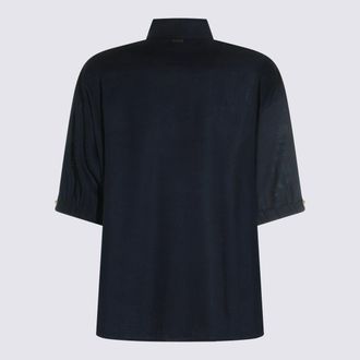 Herno Womens Shirts Navy Vi Li