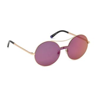 Web Eyewear Sunglasses, female, Yellow, Size: ONE SIZE Metal Frame Sunglasses