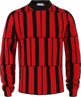 Ferragamo Cashmere Geometric Pattern Sweater
