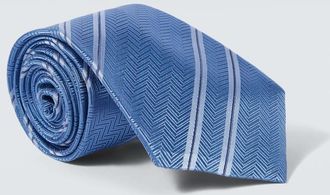 Brunello Cucinelli Cravatta in seta a righe