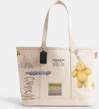 Coach Utility Tote With Sketch Print