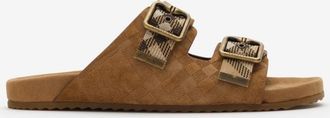 Burberry Check Suede Urchin Sandals
