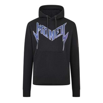 Money Clothing Heren Regular Hoodie met lange mouwen (Zwart)