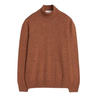 Gran Sasso Ciclista Turtleneck - Heren - Truien - Bruin - Maat: M Wol