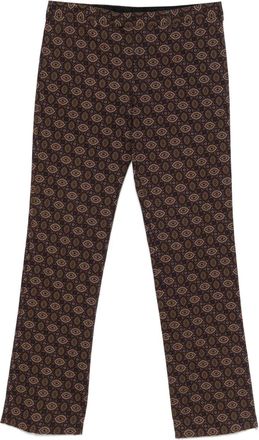 Prada Pantaloni con stampa anni 2010 - Marrone