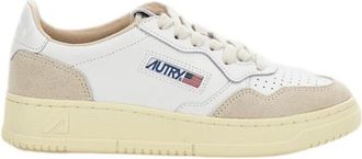 Autry White Medalist Low Leather Sneakers