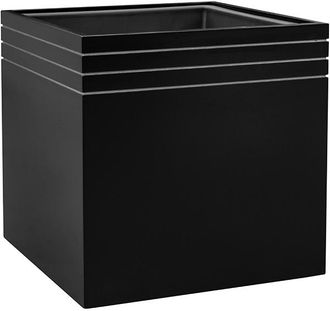 Baq Grosser In-/Outdoor Blumentopf Line-Up Cube 48 x 48 cm - Schwarz Matt