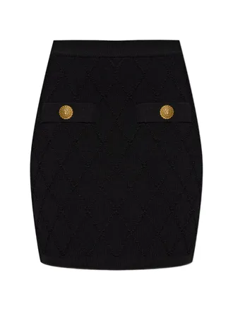 Balmain gewatteerde minirok