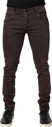 Daniele Alessandrini Cotton Mid Waist Skinny Men blue Mens Jeans