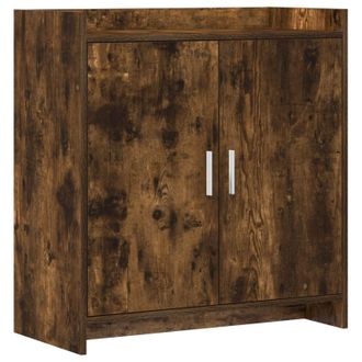 vidaXL Aparador Roble Ahumado 72 X 36 X 80 Cm Madera De Ingenier&iacute;a Vidaxl