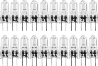 OEM Paquete De 20 Bombillas Hal&oacute;genas G4, 20 W, 12 V, 2 Pines, Transparentes, Para Iluminaci&oacute;n De Cocinas, Luces De Se&ntilde;alizaci&oacute;n, Etc