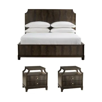 Frontgate Langston Bedroom Set in Dark Truffle - Queen - Frontgate