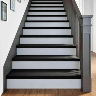vidaXL Vidaxl - Pelda&ntilde;os De Escalera 2 Uds Madera Maciza Roble Marr&oacute;n Oscuro