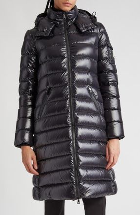 Moncler Moka Quilted Down Long Parka in Black at Nordstrom, Size 0