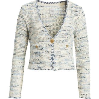 Nic+Zoe Misty Dawn Cardigan in Indigo Multi at Nordstrom, Size Xx-Large