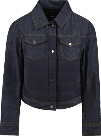 Add Stijlvolle Jas Model 9Awr 12Br - Dames - Spijkerjassen - Blauw - M - Denim - Jassen